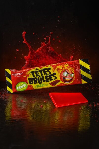 Têtes Brulées Barre Erdbeer sauer - (150x10g)