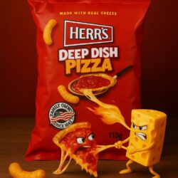 Herr’s Deep Dish Pizza Cheese Curls - (12x113g)