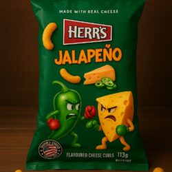 Herr’s Jalapeno Cheese Curls - (12x113g)