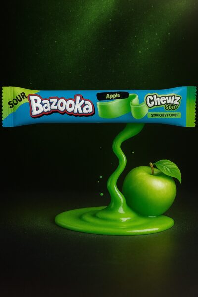 Bazooka Chew Bar - Sour Apple - (60x14g)