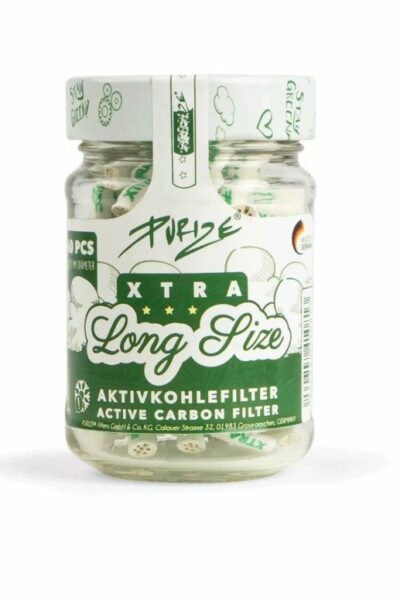 Purize - Cannasseur Xtra Slim Aktivkohlefilter White - 60 Stk.