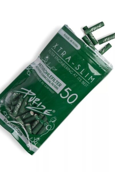 Purize - Xtra Slim Aktivkohlefilter Green - 50 Stk