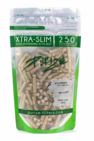 Purize - Xtra Slim Aktivkohlefilter Organic - 250 Stk.