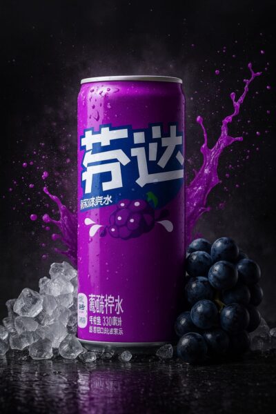 Fanta Grape - Slim Can - (24x330ml) - CHINA Edition