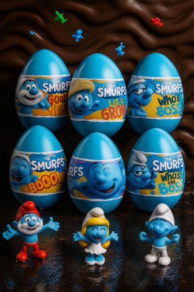 Zaini Smurfs Kitty Choco Egg - (24x20g)