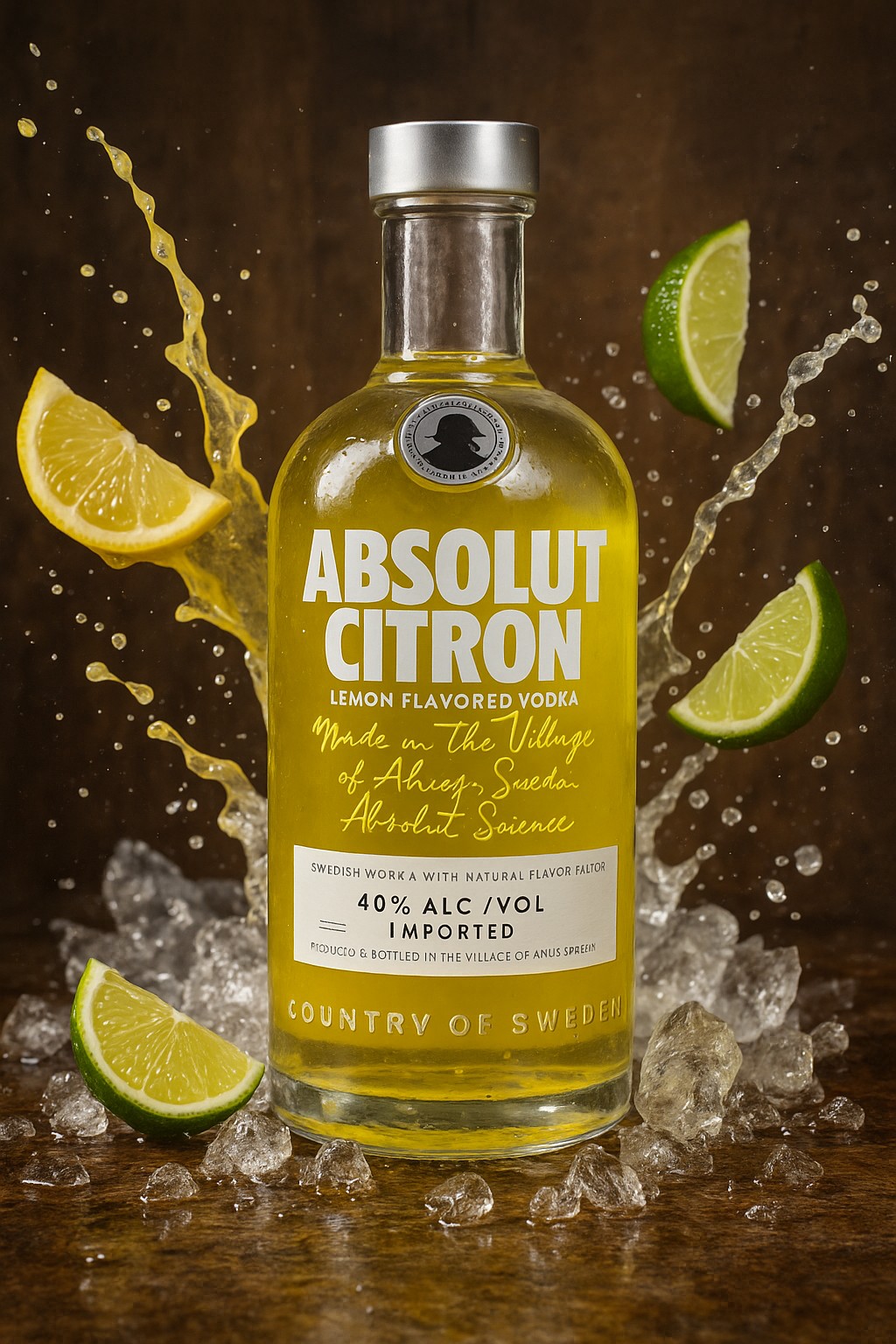 Absolut CITRON Flavored Vodka 40% Vol. 0,7l Absolut CITRON Flavored Vodka - 40% Vol. - (0.7L) - Image 1