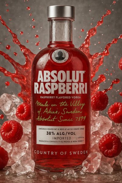Absolut Raspberri Flavored Vodka - 38% Vol. - (0,7L)