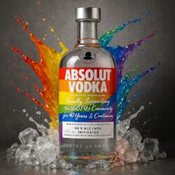 Absolut Vodka Pride Rainbow Colors Limited Edition - 40% Vol. - (0,7L)