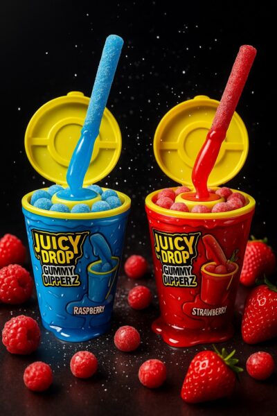 Bazooka Juicy Drop Gummy Dipperz - (8x96g)