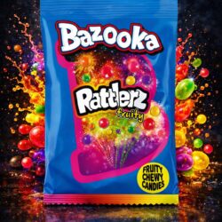 Bazooka Rattlerz Fruity - Chew Candy - (12x100g)