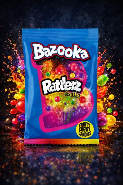Bazooka Rattlerz Fruity - Chew Candy - (12x100g)