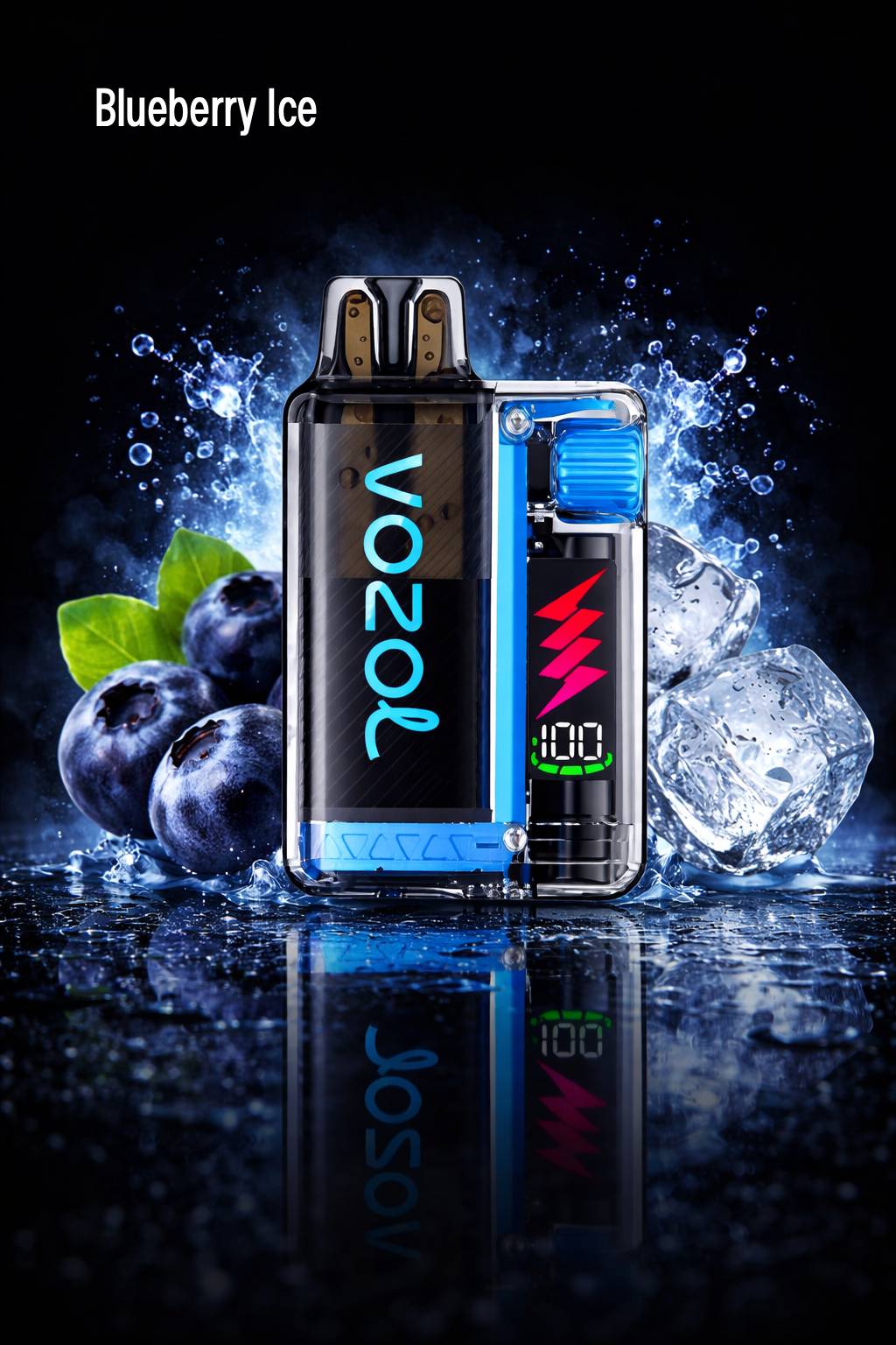 Blueberry Ice Vozol Vista Plug Starter Kit 20mg/ml - Blueberry Ice - Image 1