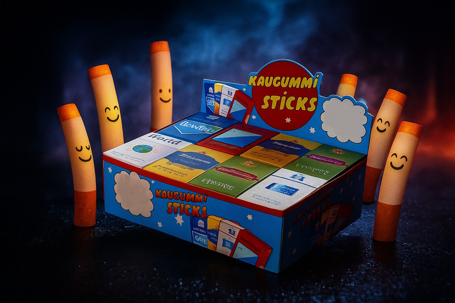 DOK Kaugummi Sticks mit Rauch Effekt 24x44g Kaugummi Sticks mit Raucheffekt - (24x44g) - Image 1