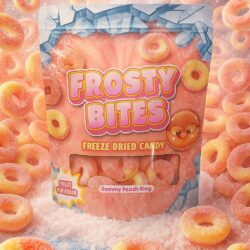 Frosty Bites Gummy Peach Ring - (24x50g)