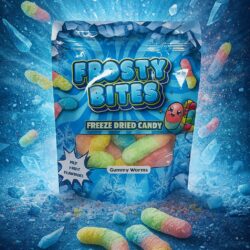 Frosty Bites Gummy Worms - (24x50g)