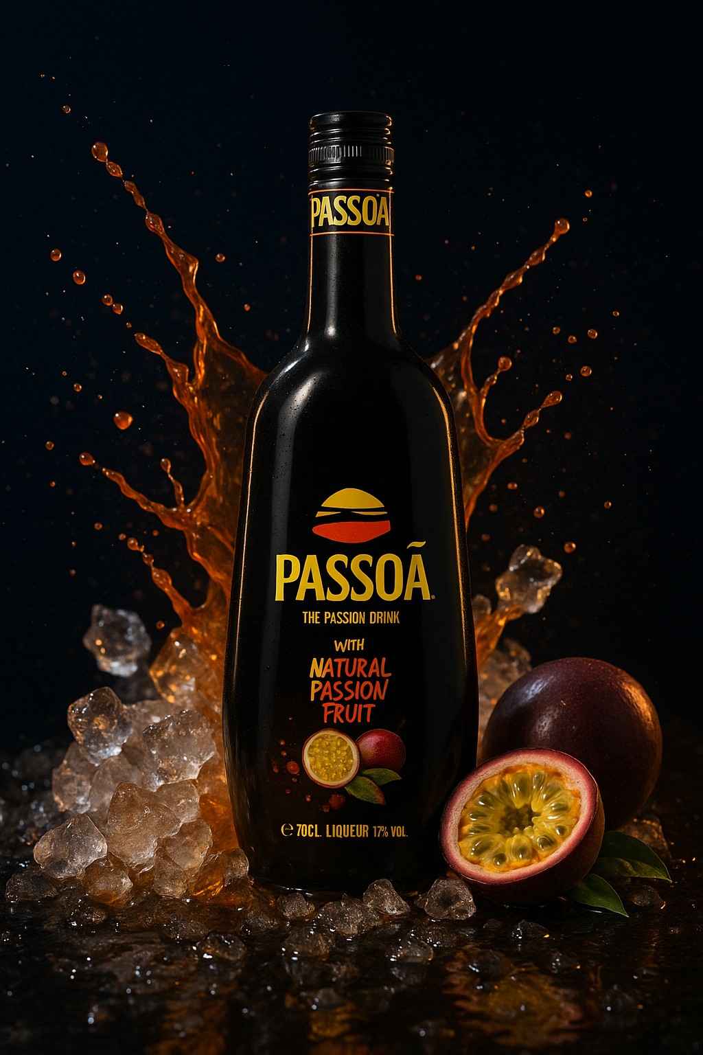 PASSOÃ The Passion Drink Liqueur 17% Vol. 0,7l Passoã The Passion Drink Liqueur - 17% Vol. - (0,7L) - Image 1
