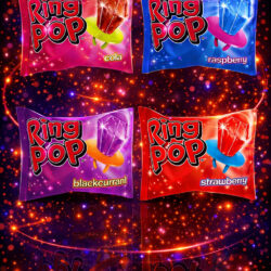 Bazooka Ring Pop Candy - Assortment Party Pack - (24x10g)