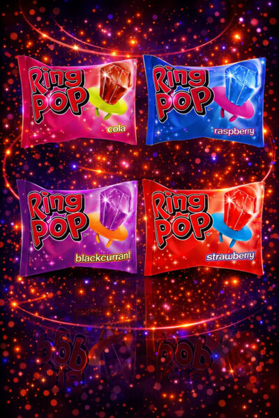 Bazooka Ring Pop Candy - Assortment Party Pack - (24x10g)