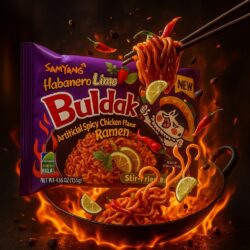 Samyang Buldak Hot Chicken Ramen - Habanero Lime - (40x135g)