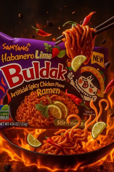 Samyang Buldak Hot Chicken Ramen - Habanero Lime - (40x135g)