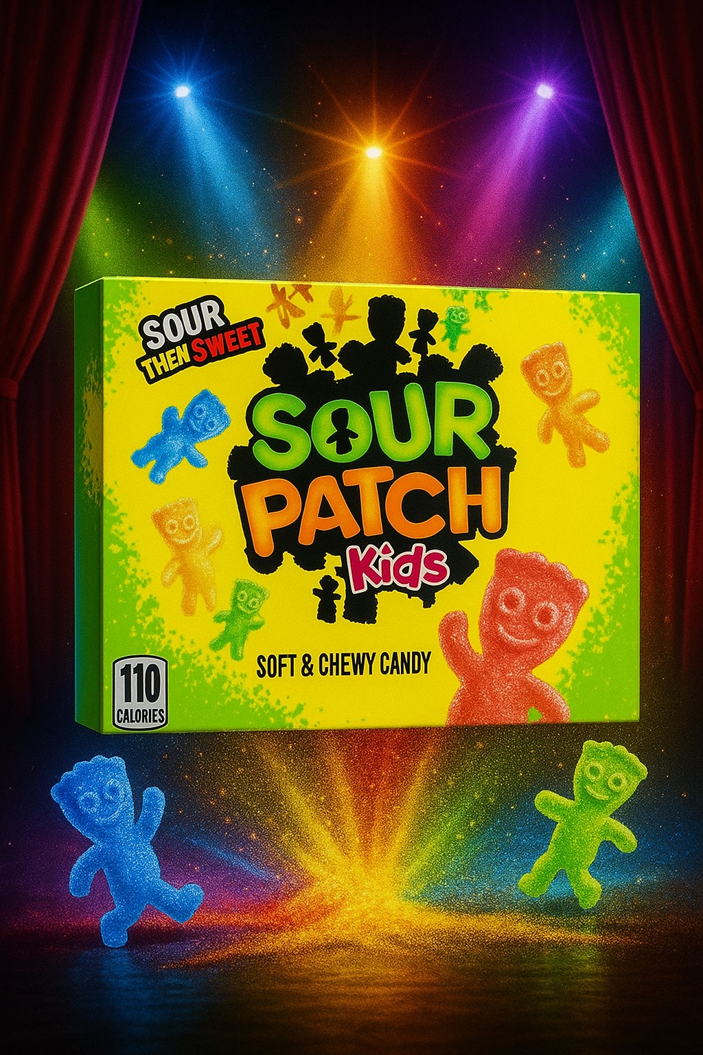 Sour Patch Kids Original Theatre Box, 99g Sour Patch Kids - Original Theatre Box - (12x99g) – Bild 1