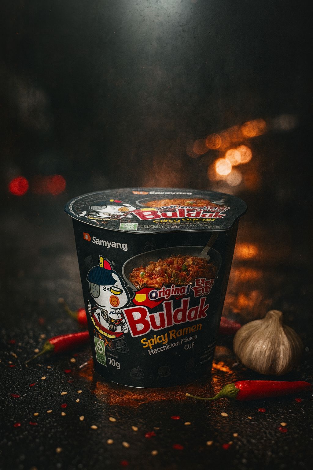 WhatsApp Bild 2025-10-21 um 12.28.07_925f1160 Buldak Hot Chicken Ramen Original Cup - (6x70g) - Image 1
