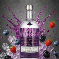 Absolut WILD BERRY Flavored Vodka - 38% Vol. - (0,7l)