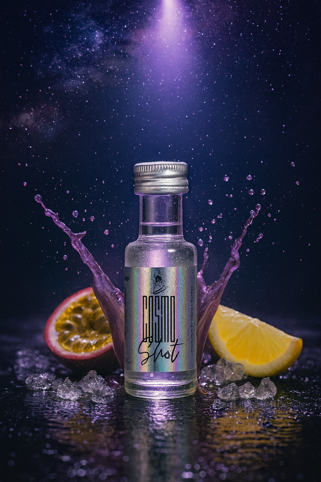 Cosmo Shot Maracuja-Zitronen Likör 17 Vol - 0.02l Cosmo Shot Maracuja-Zitronen Likör - 17% Vol. - (25x0,02l) - Image 1