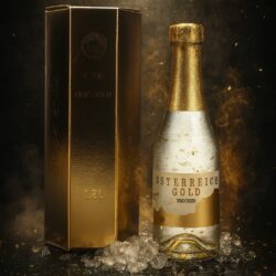 Österreich Gold - mit 23 Karat Blattgold - 9,5% Vol. - (12x0,2l) - in Geschenkbox