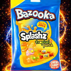 Bazooka Splashz Tropical Punch Flavour - (12x120g)