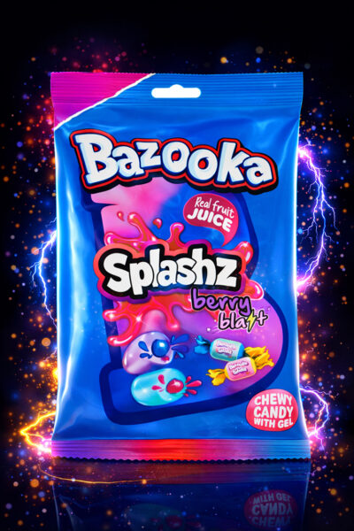 Bazooka Splashz Berry Blast Flavour - (12x120g)