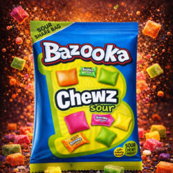 Bazooka Chews Sour Bags - (12x120g)