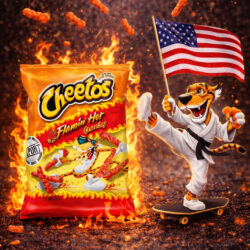 Cheetos Flamin Hot Crunchy USA - (24x90g)