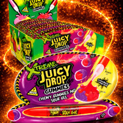 Bazooka XTREME Sour Juicy Drop Gummies - (12x57g)