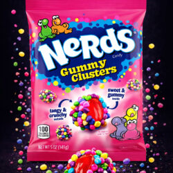 Nerds Gummy Clusters - Medium Peg Bag Pack - USA - (12x141g)