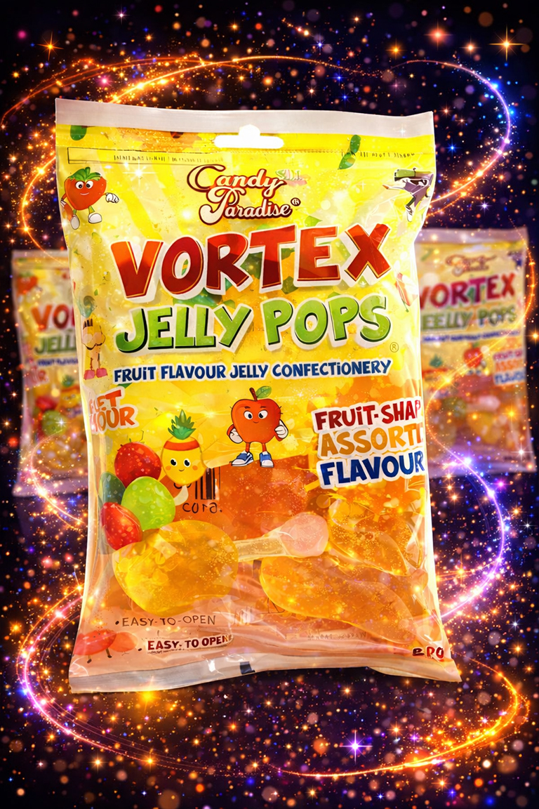 Wortex Jelly Pops Candy Paradise Vortex Jelly Pops Sweet Flavour - (12x315g) - Image 1