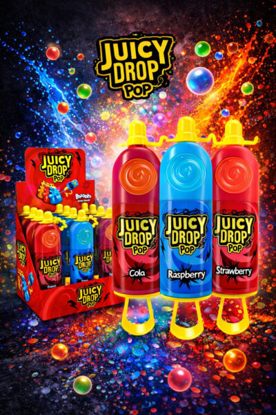 Bazooka Juicy Drop Pop - (12x26g)