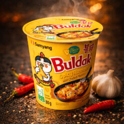 Samyang Buldak Hot Chicken Ramen - Cheese Cup - (6x80g)