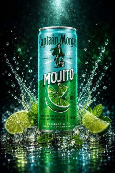Captain Morgan Rum Mojito 10% - (12×250ml)