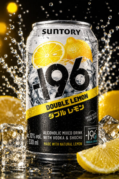 Suntory -196 Vodka Double Lemon - (12×330ml)