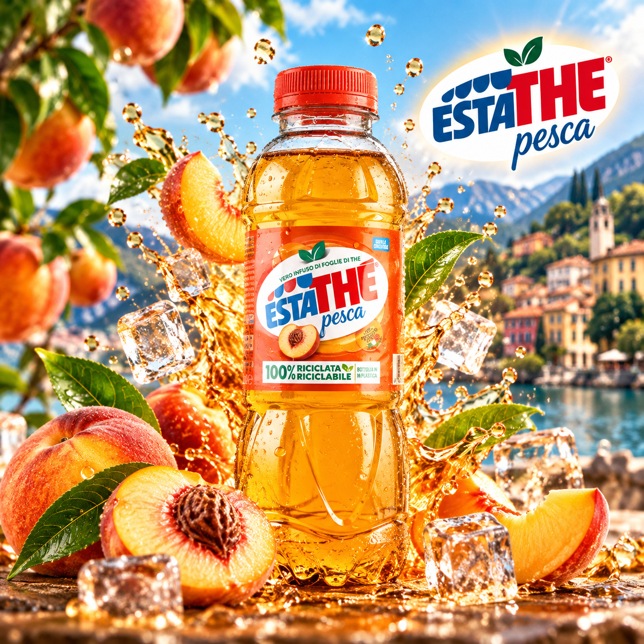 21b0a44d-5eec-45f3-9609-332c24722dbd Estathé Pesca PET-Flasche 12 x 400 ml – Bild 1