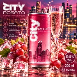 City Rosato Frizzante 10 % – (12x200ml)