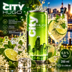 City Hugo Cocktail 6,9 % – (12x200ml)