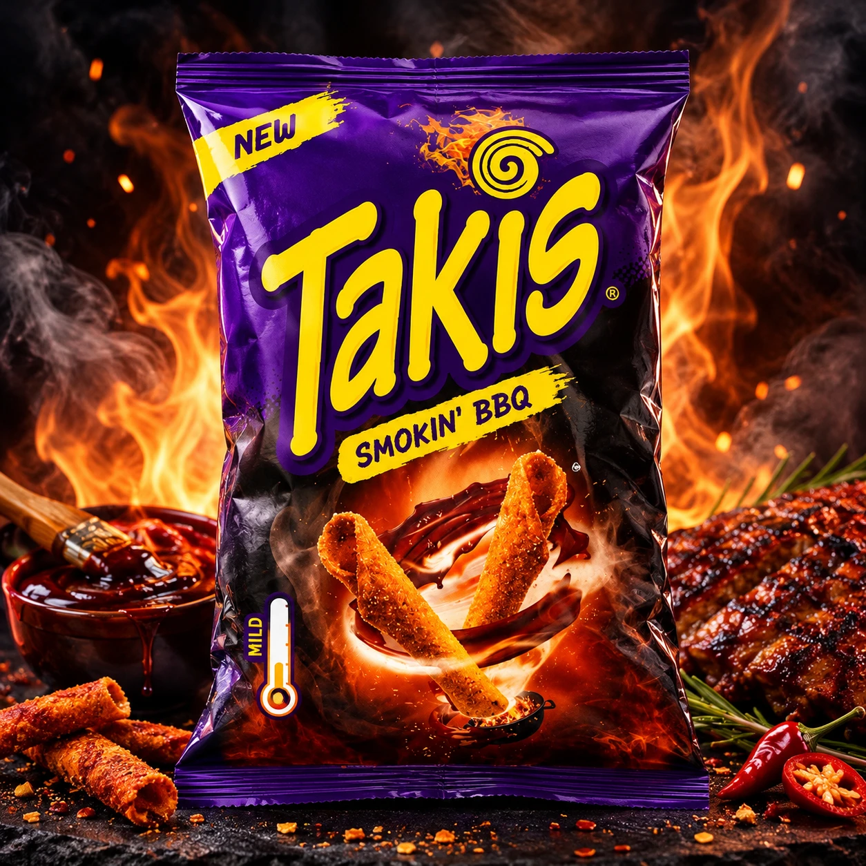 Takis Smokin BBQ 18x 100g Takis Smokin BBQ 18x 100g