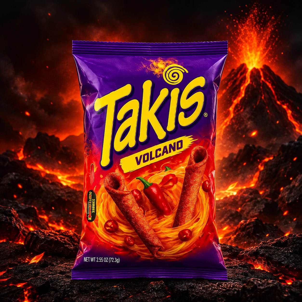Takis Volcano Queso Mais 18x 100g